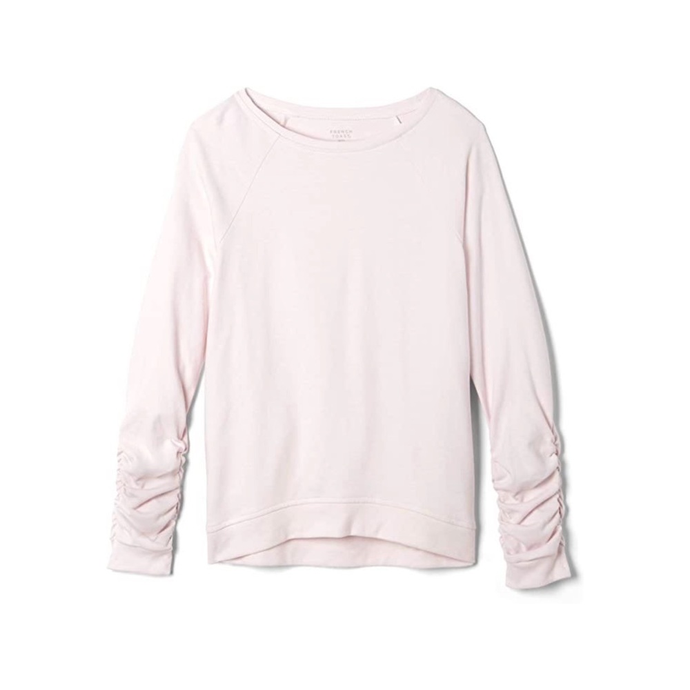 Rouched Sleeve Pullover